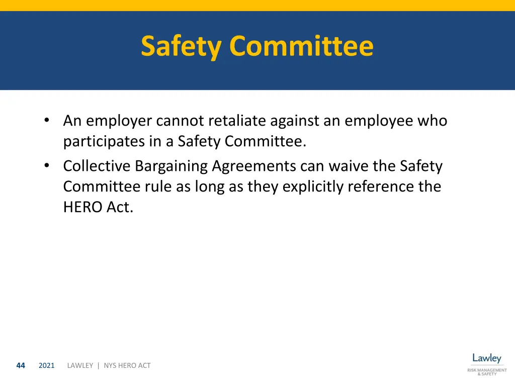 safety committee 6