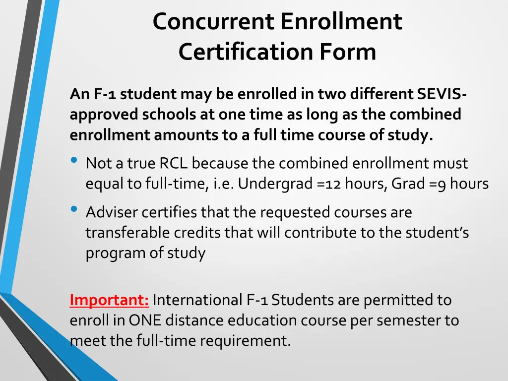 concurrent enrollment certification form