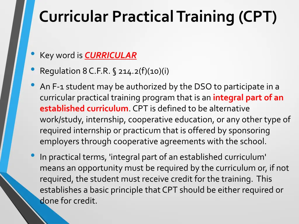 curricular practical training cpt