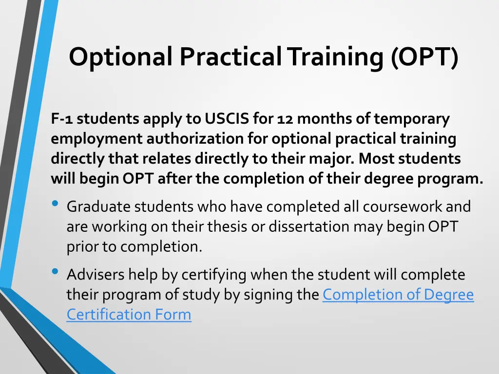 optional practical training opt