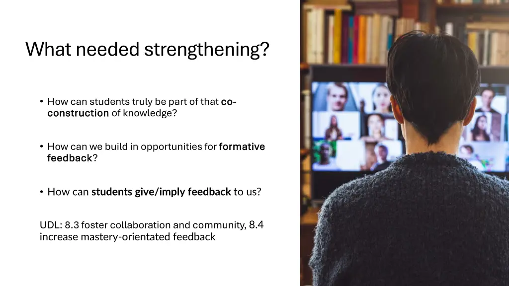what needed strengthening