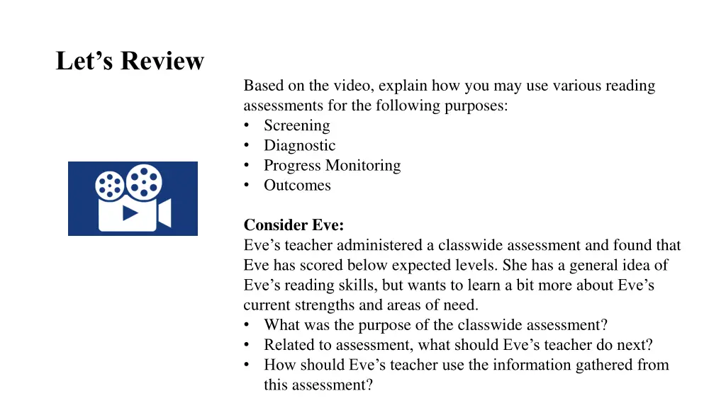 let s review