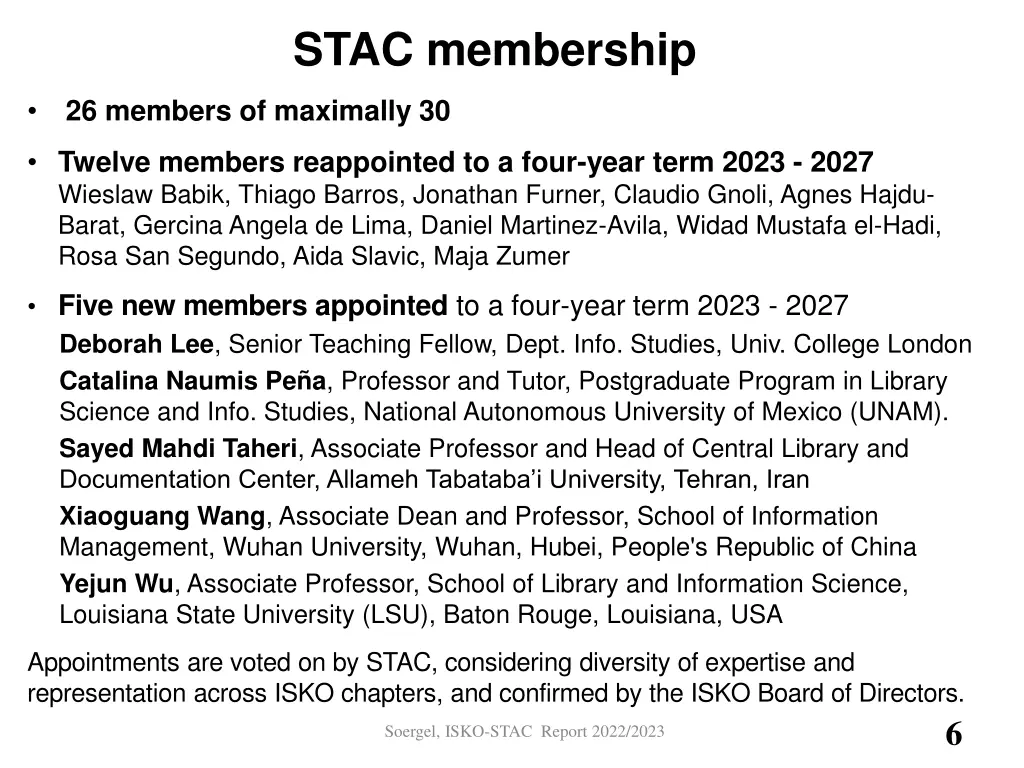 stac membership