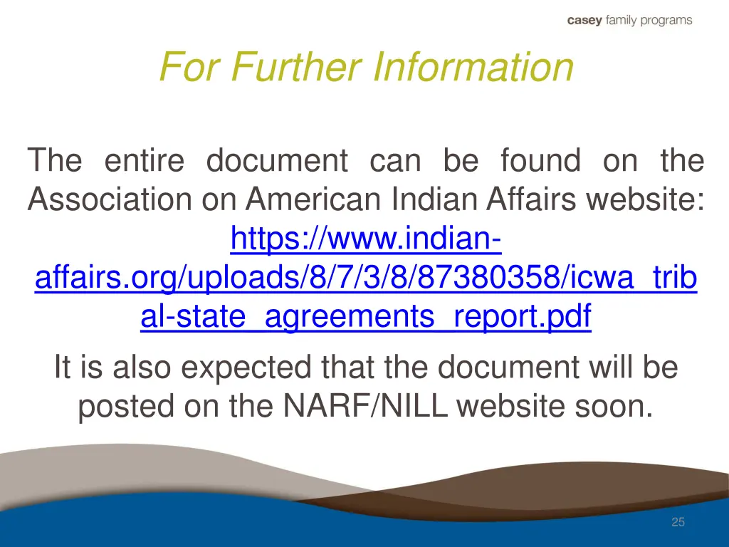 for further information