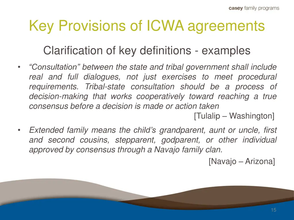 key provisions of icwa agreements 2