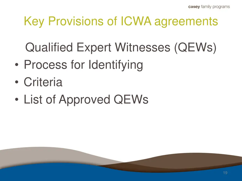 key provisions of icwa agreements 5