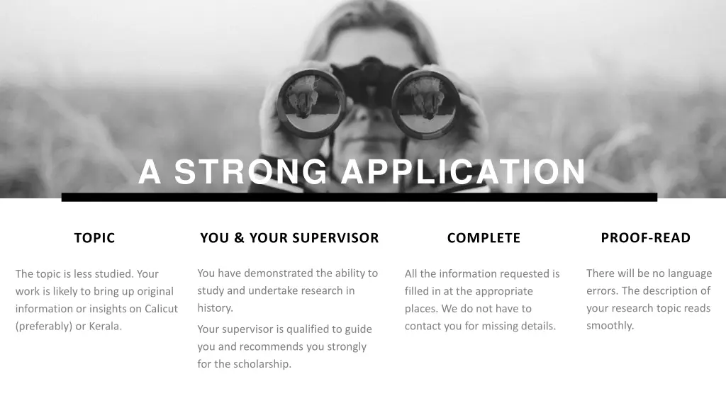 a strong application