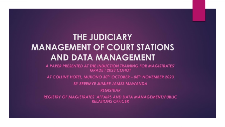 the judiciary