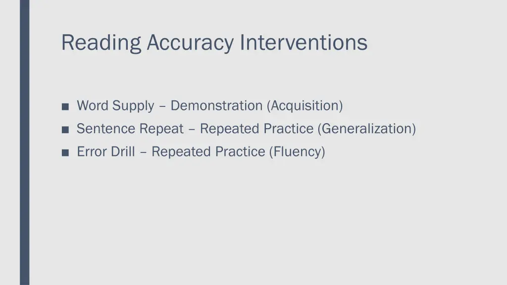 reading accuracy interventions