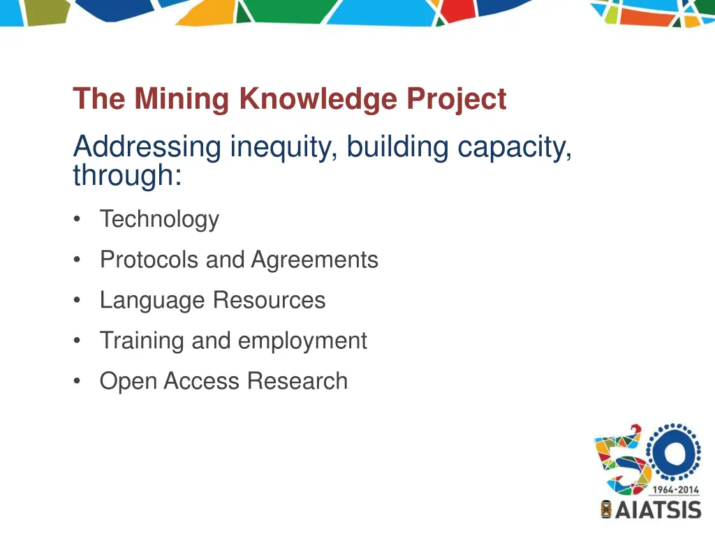 the mining knowledge project addressing inequity