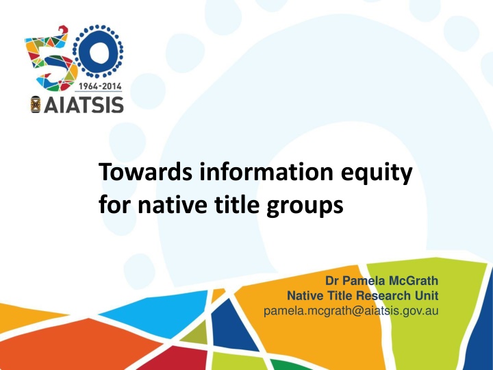 towards information equity for native title groups