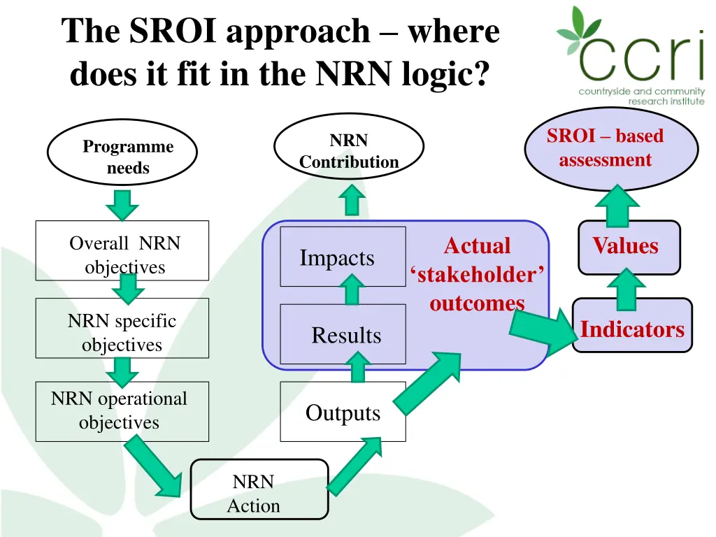 the sroi approach where does