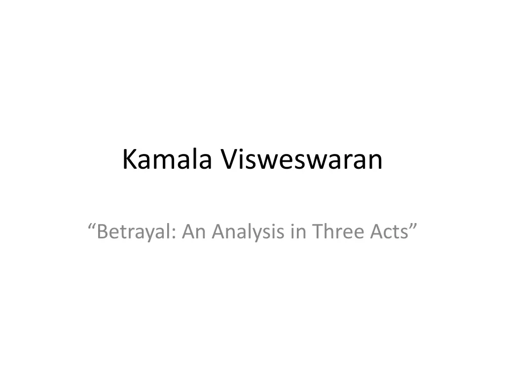 kamala visweswaran