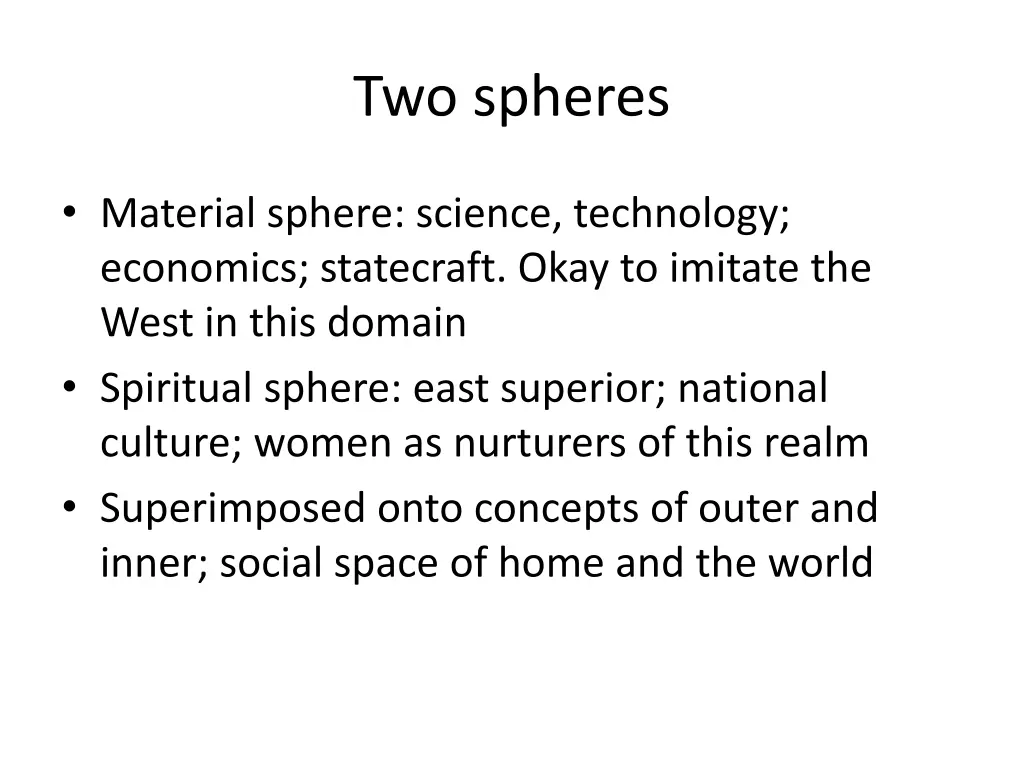 two spheres