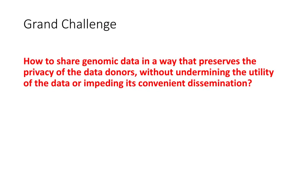 grand challenge