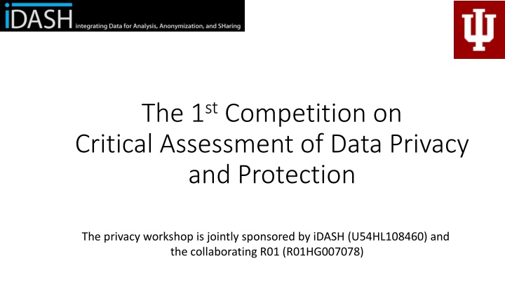 the 1 st competition on critical assessment