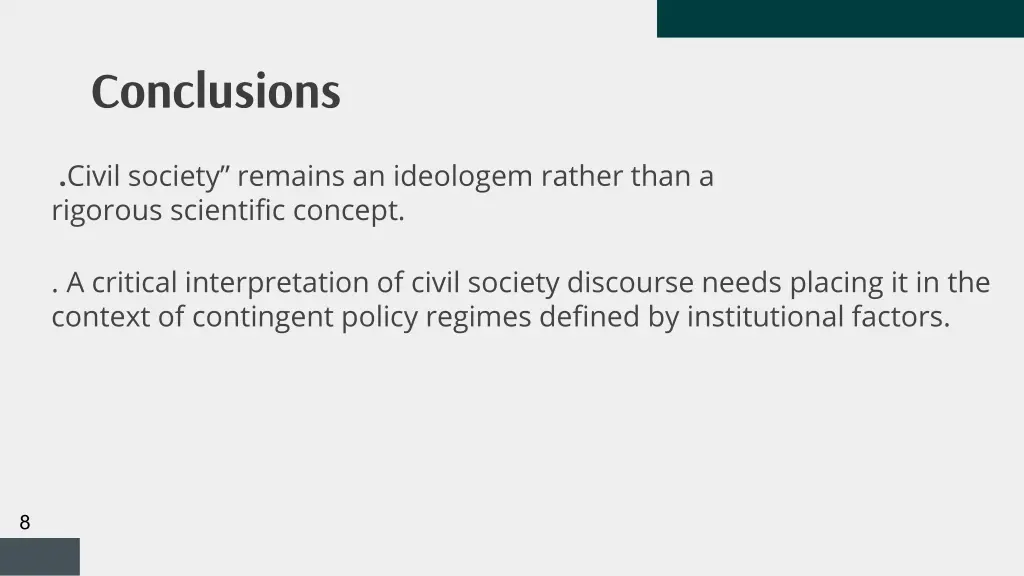 conclusions