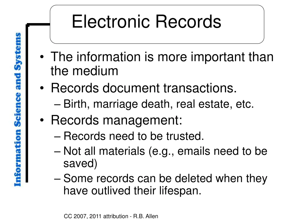 electronic records