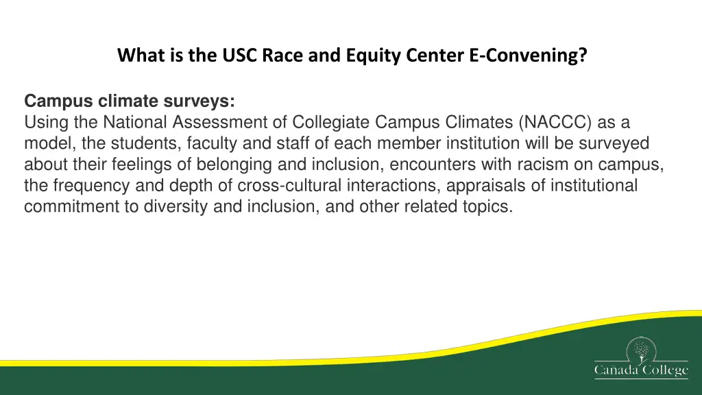 what is the usc race and equity center e convening 1