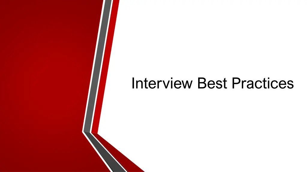 interview best practices