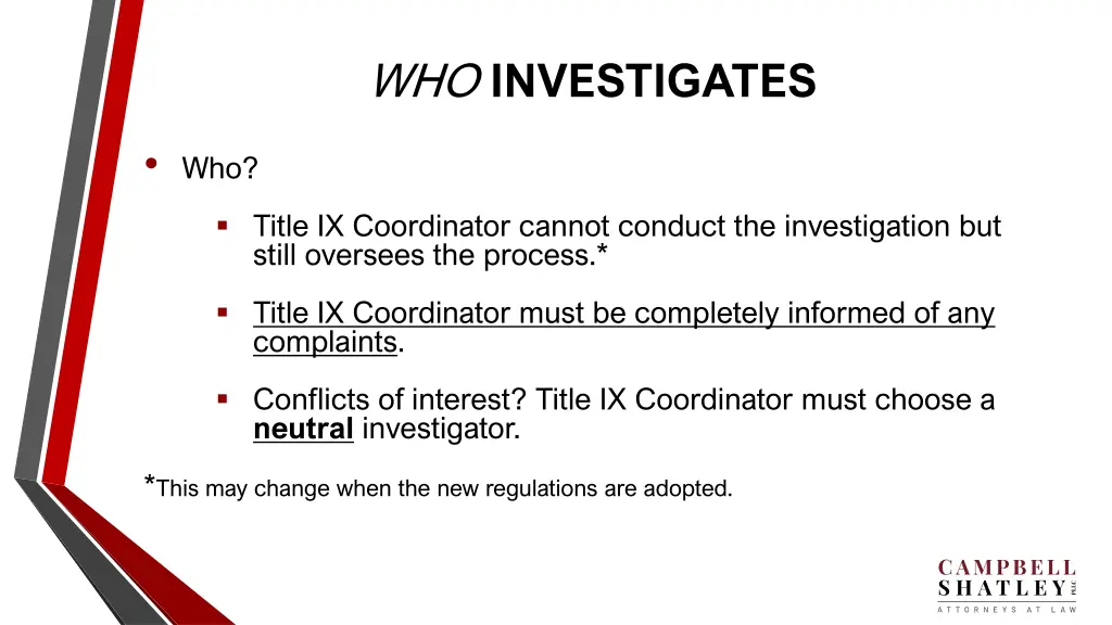 who investigates