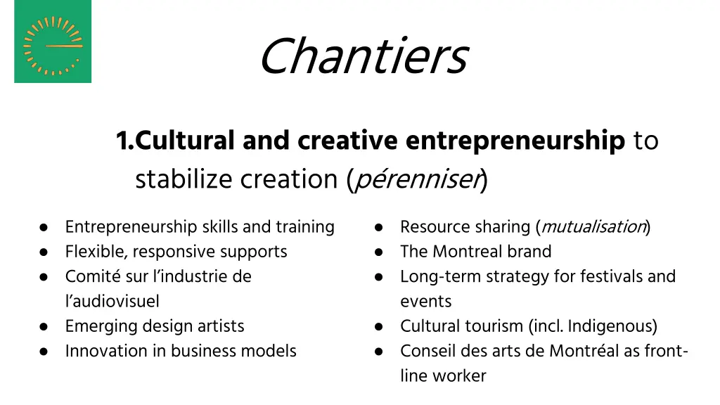 chantiers