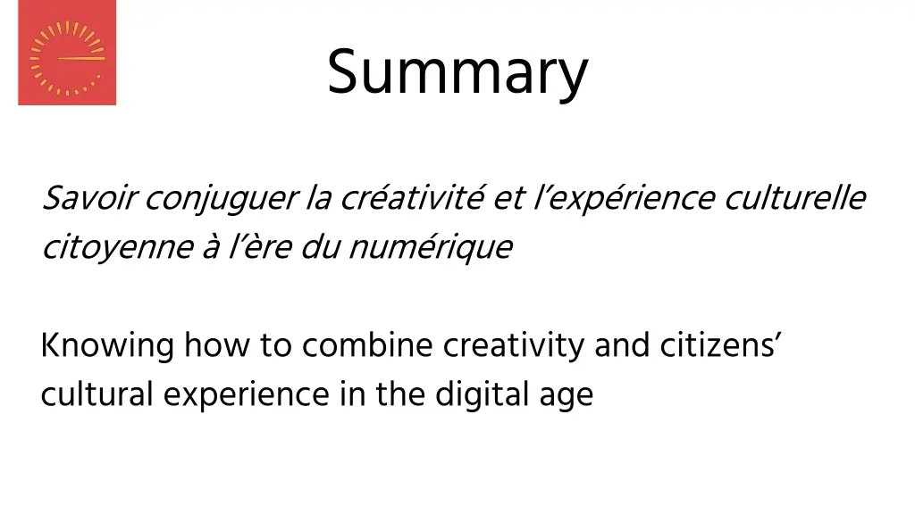 summary