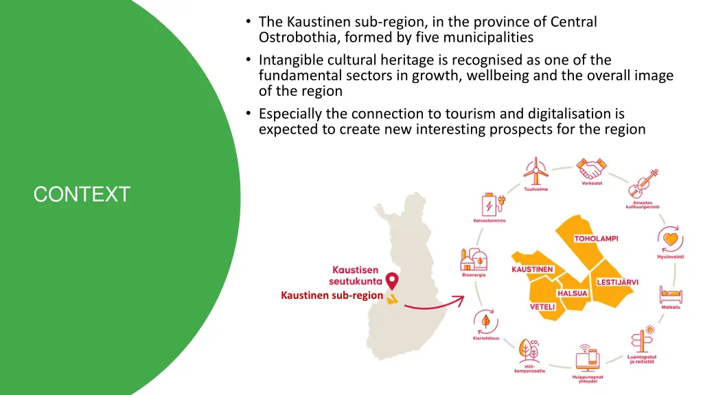 the kaustinen sub region in the province