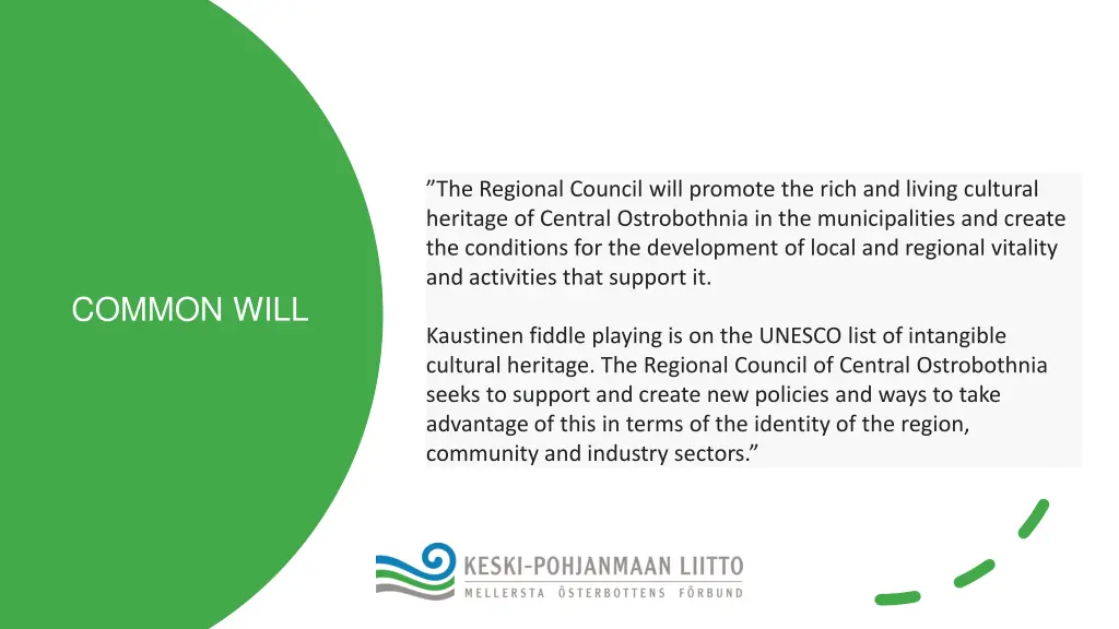 the regional council will promote the rich