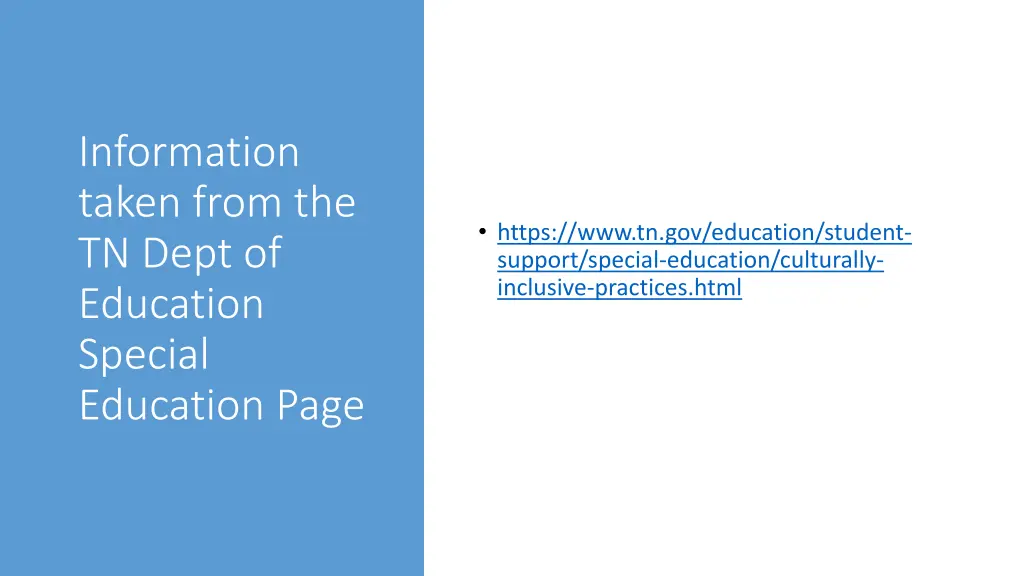 information taken from the tn dept of education