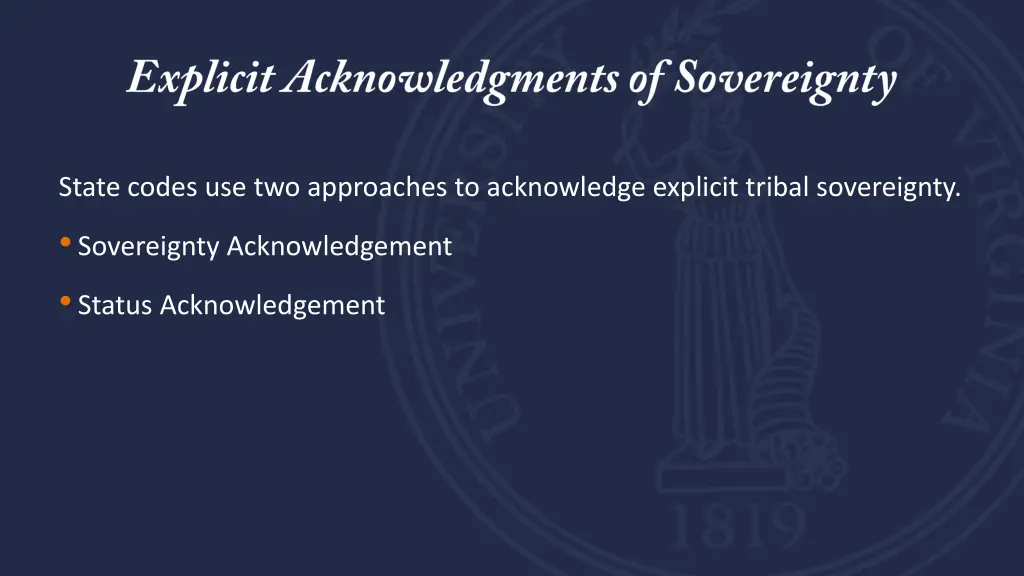 state codes use two approaches to acknowledge 1