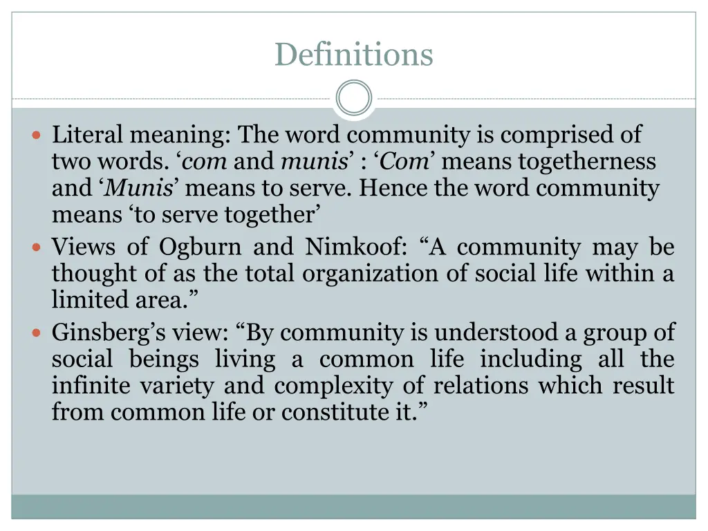 definitions