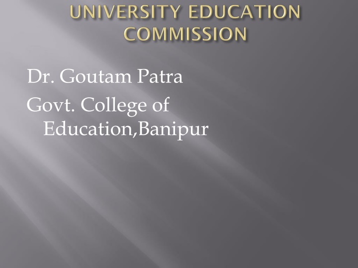 dr goutam patra govt college of education banipur