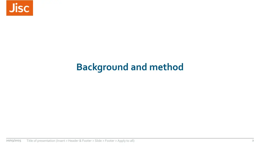 background and method