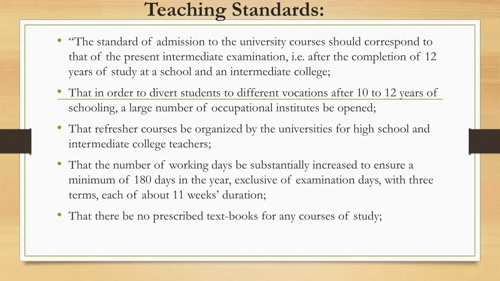 teaching standards