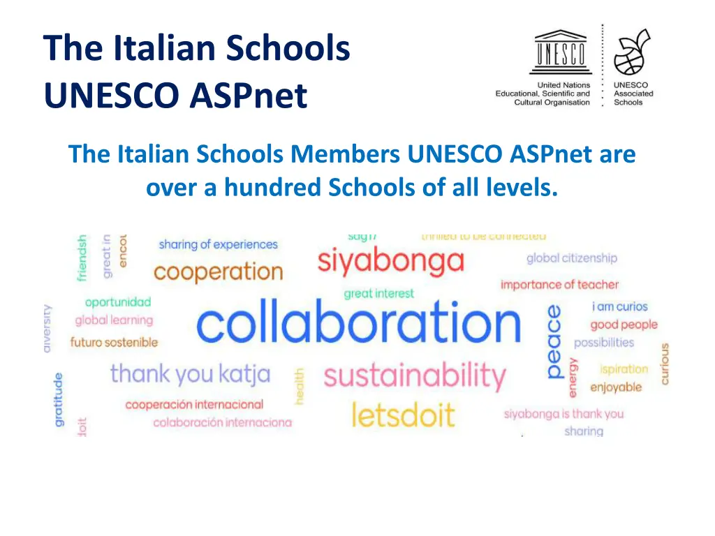 the italian schools unesco aspnet