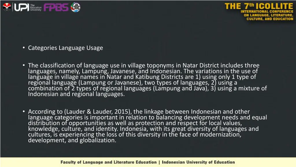 categories language usage