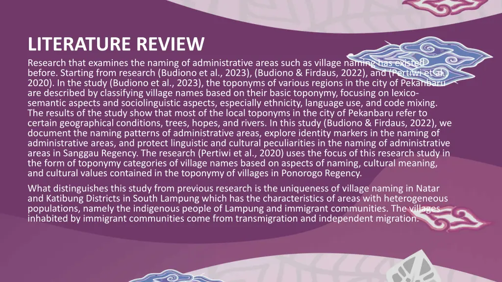 literature review research that examines