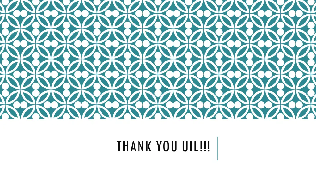 thank you uil
