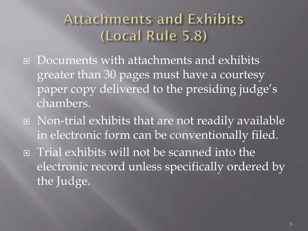 documents with attachments and exhibits greater