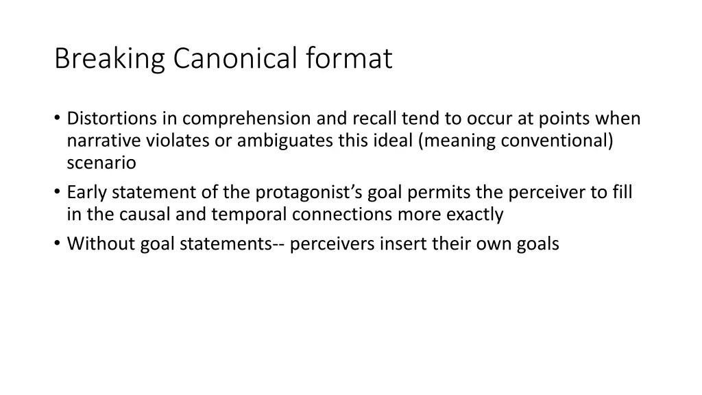 breaking canonical format