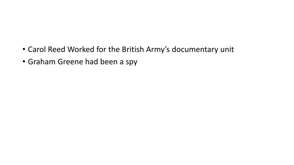 carol reed worked for the british army