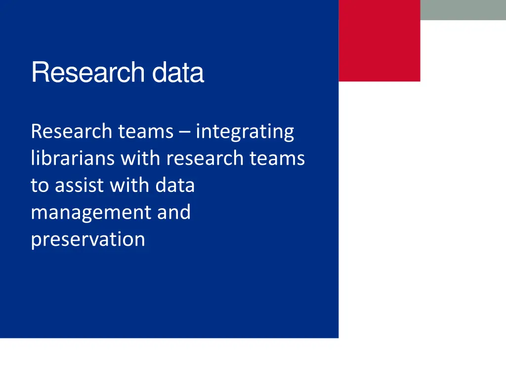 research data