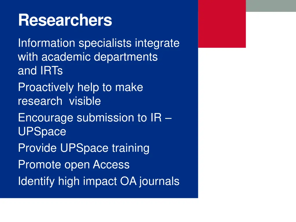 researchers