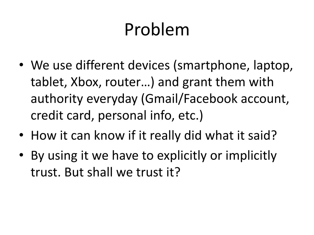problem