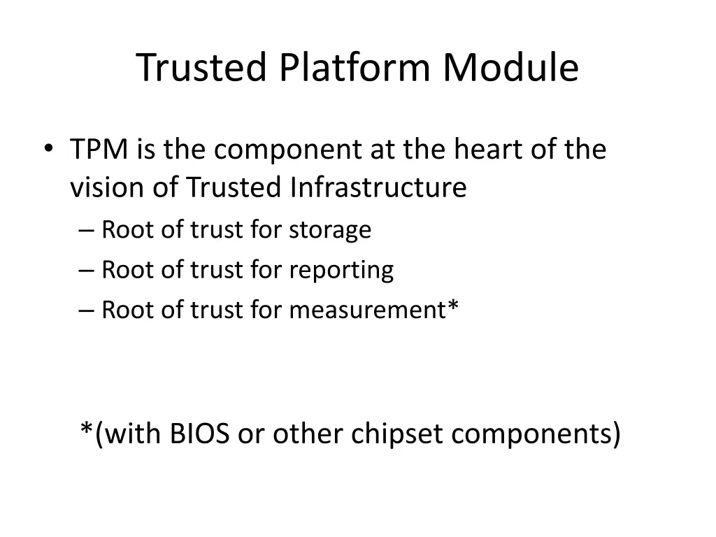 trusted platform module 1
