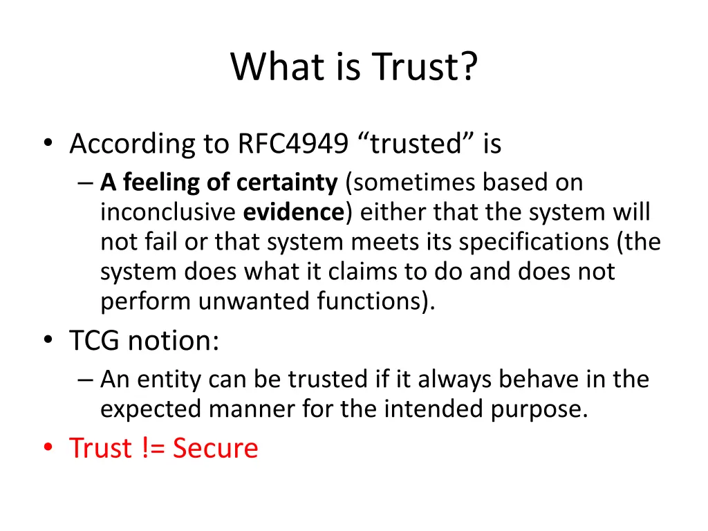 what is trust