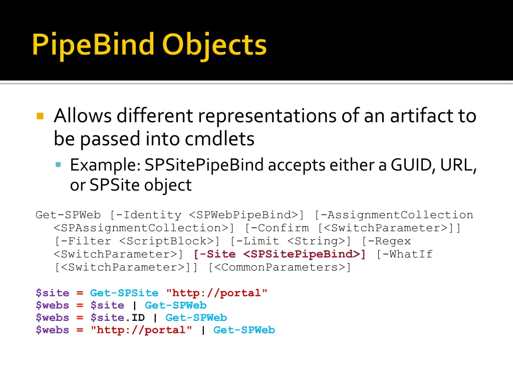allows different representations of an artifact