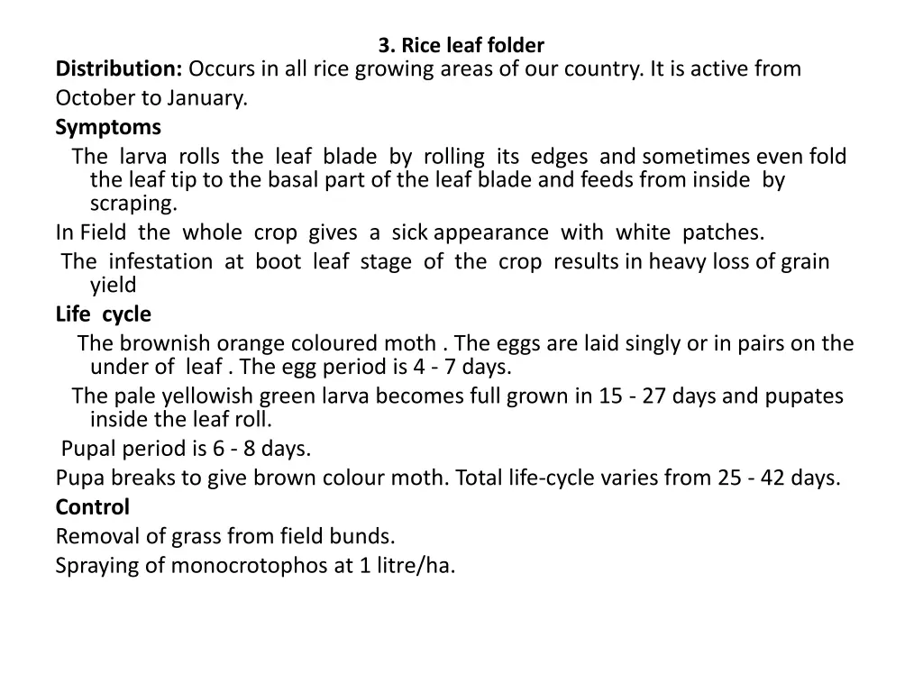 3 rice leaf folder