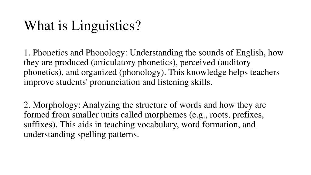 what is linguistics 1